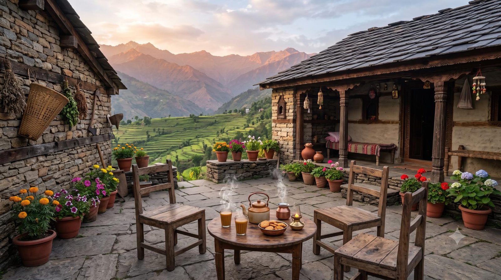 Village courtyard