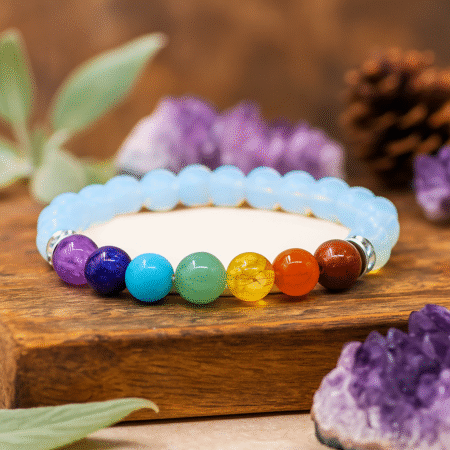 7 Chakra and Opal Crystal Bracelet