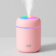 H2O Colorful Cool Mist Mini Humidifier with USB, LED Night Light & 2 Mist Modes – Ideal for Car, Office & Home