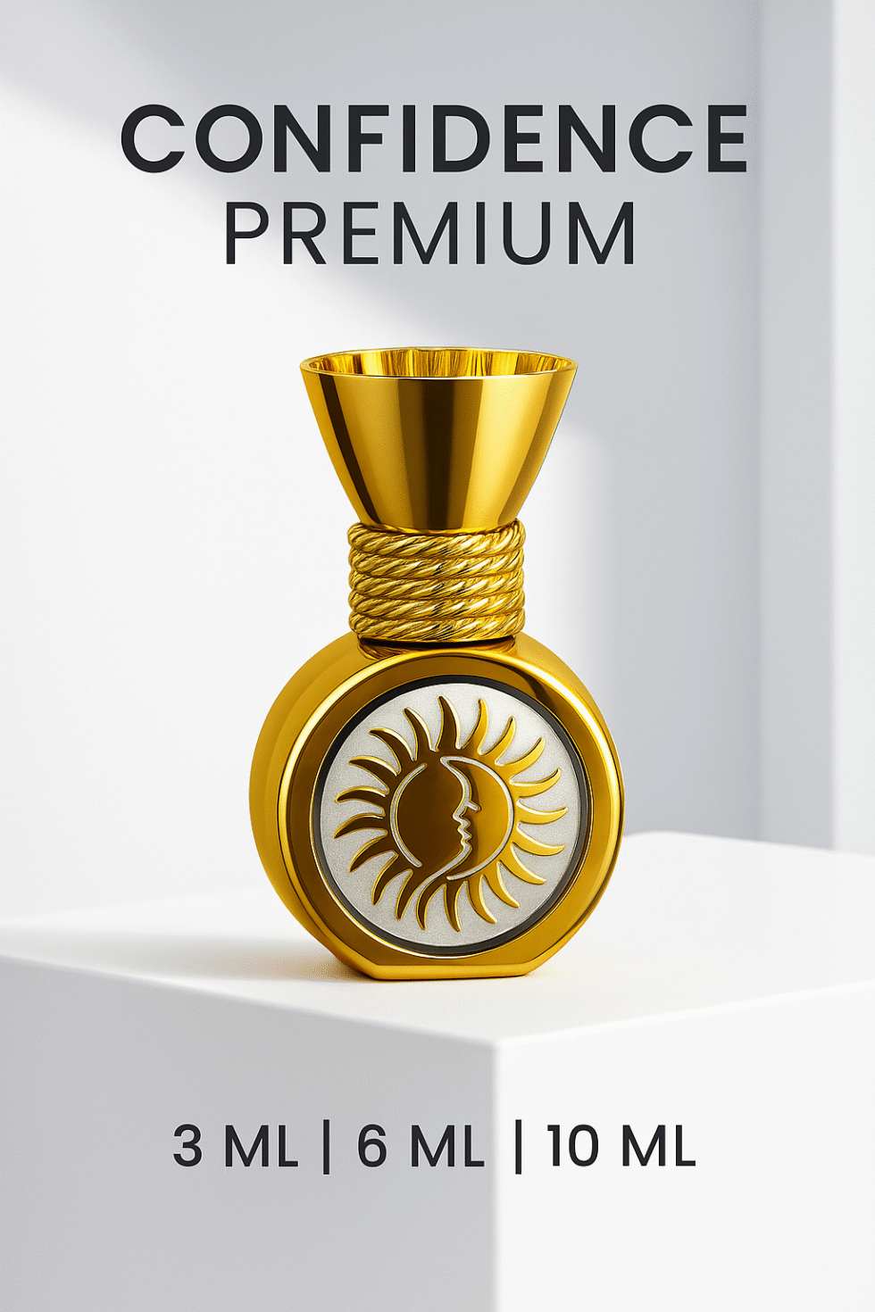 Confidence Premium Attar – Long Lasting Natural Non-Alcoholic Fragrance (3ml, 6ml, 10ml)